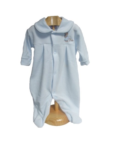 Pijama aterciopelado con conejito en varios colores