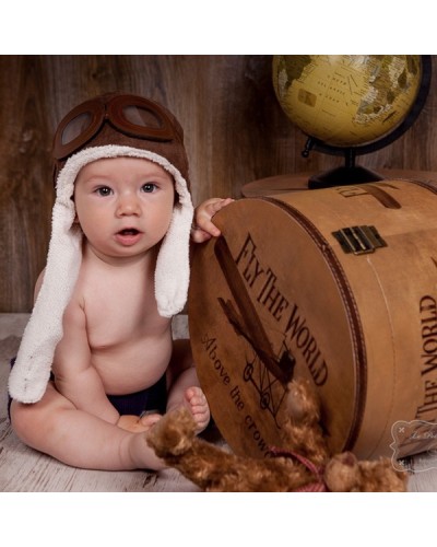 Gorro aviador para bebé
