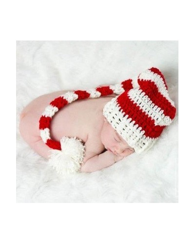 Gorro duende Navidad rojo y blanco