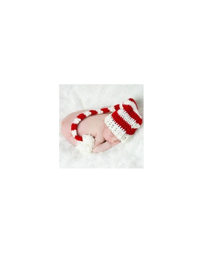 Gorro duende Navidad rojo y blanco