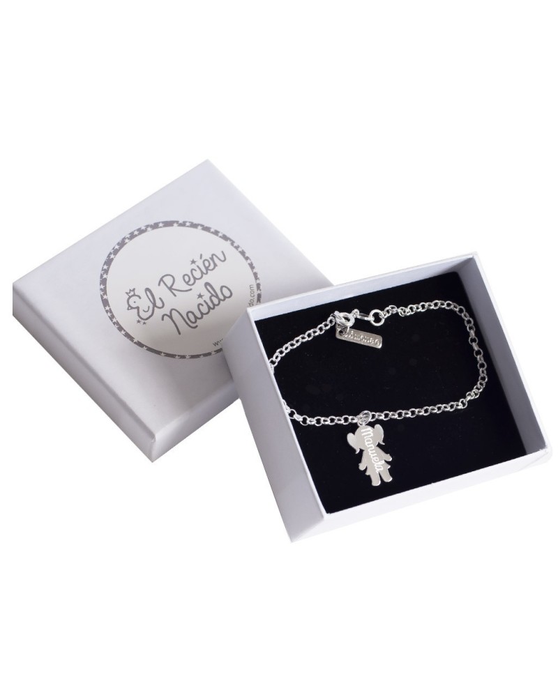 Pulsera Plata con 1 figura