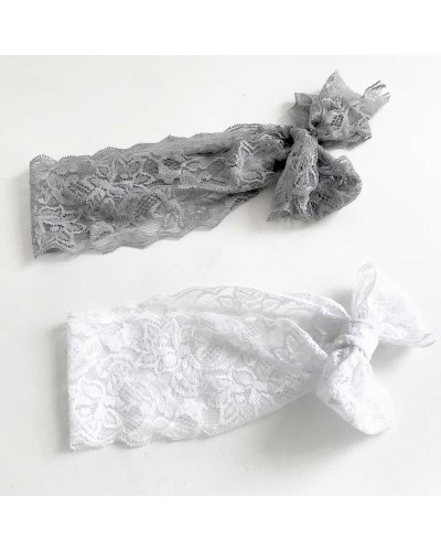 Diadema encajes ancha para beb