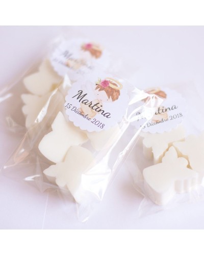 6 bolsitas con jabones angelito para invitados