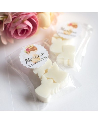 6 bolsitas con jabones angelito para invitados