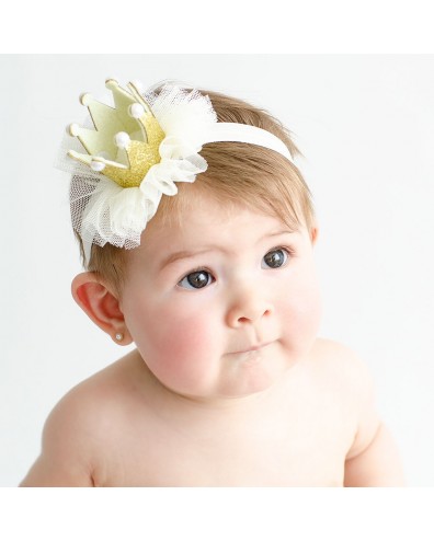 Tabpole diseño floral Diadema para bebé 