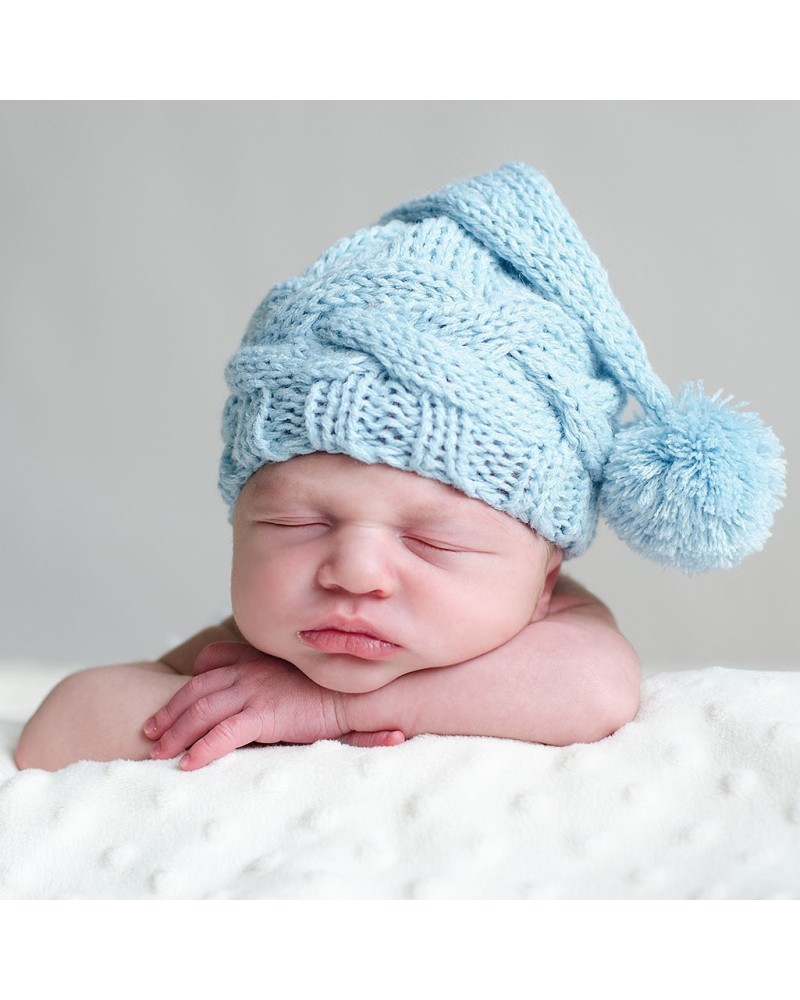Gorrito duende de lana con ponpon