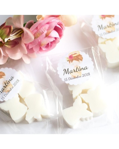 6 bolsitas con jabones angelito para invitados