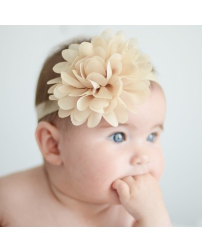 Cinta Bautizo peonia beige