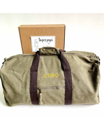 Regalo original día del padre bolsa de viaje con iniciales