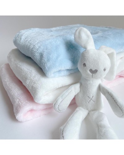 Manta polar para bebés para bordar con nombre