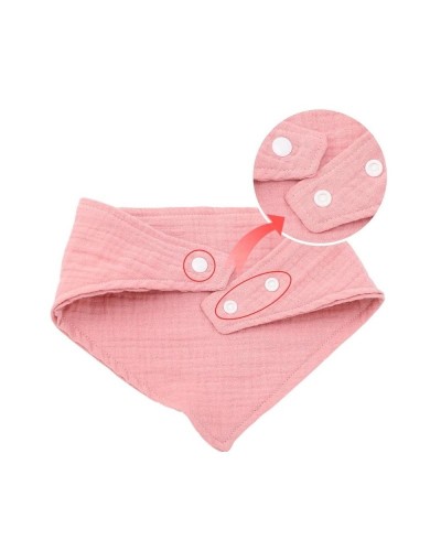 Babero tipo bandana de algodón orgánico bambú
