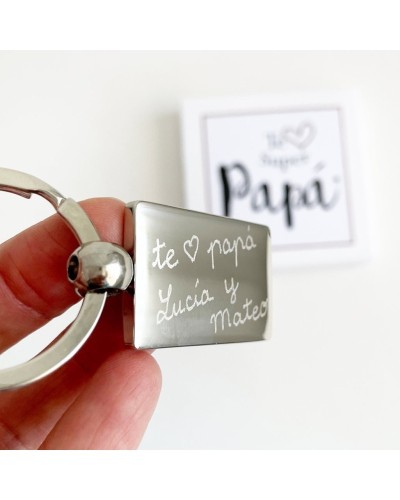 Llavero personalizado para regalar a papás