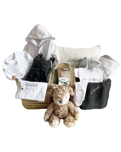 Canastillas bebe. Cojines personalizados  con nombre