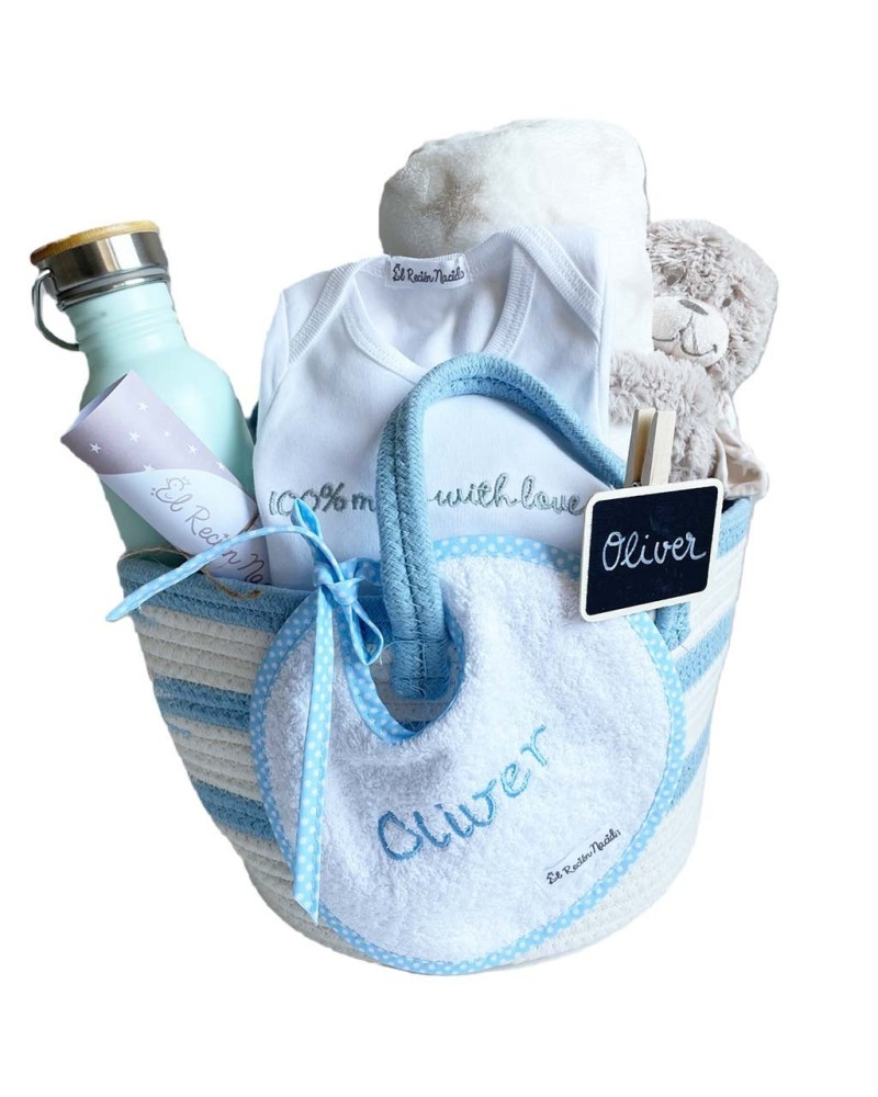 Cesto bebe regalo nacimiento.