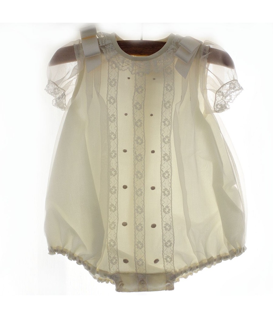 pelele bautizo con capota