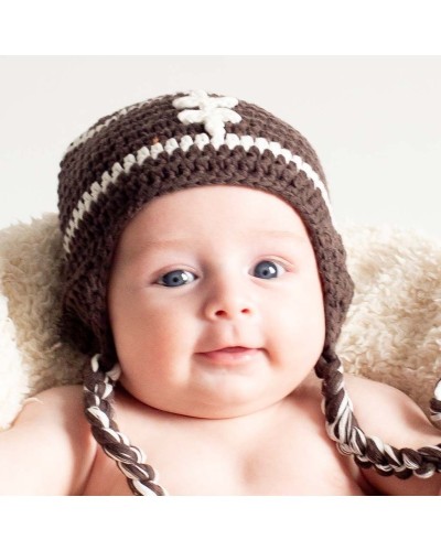 Gorro crochet para bebé Rugby