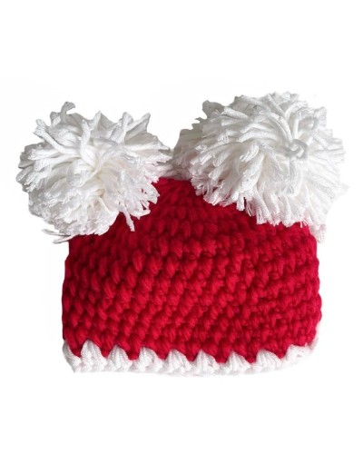 Gorro Navidad con 2 pompones