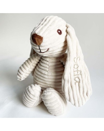 Conejo de peluche para bordar con el nombre que quieras