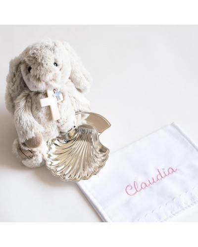 Regalos de bautizo. Peluche personalizado, peluche con nombre