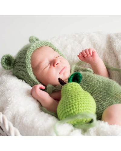 Peras de crochet hechas a mano