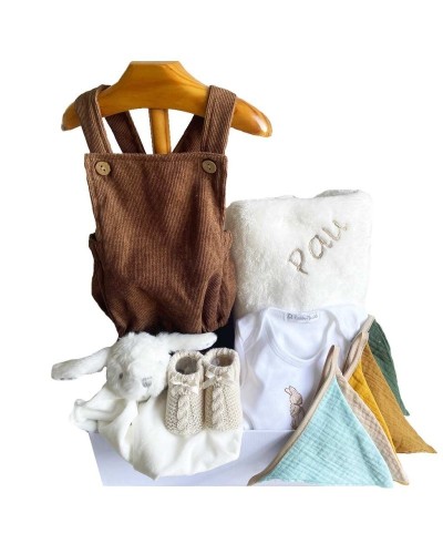 Cesta para regalar a un bebe recién nacido