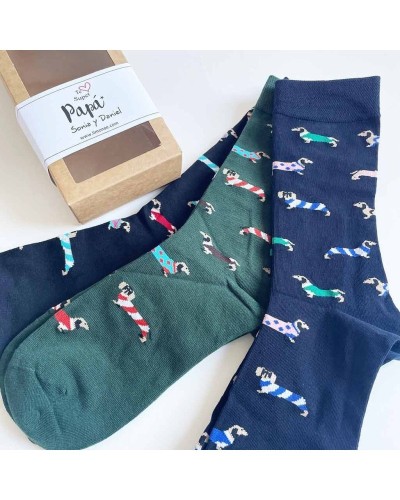 Regalo para el día del padre calcetines divertidos