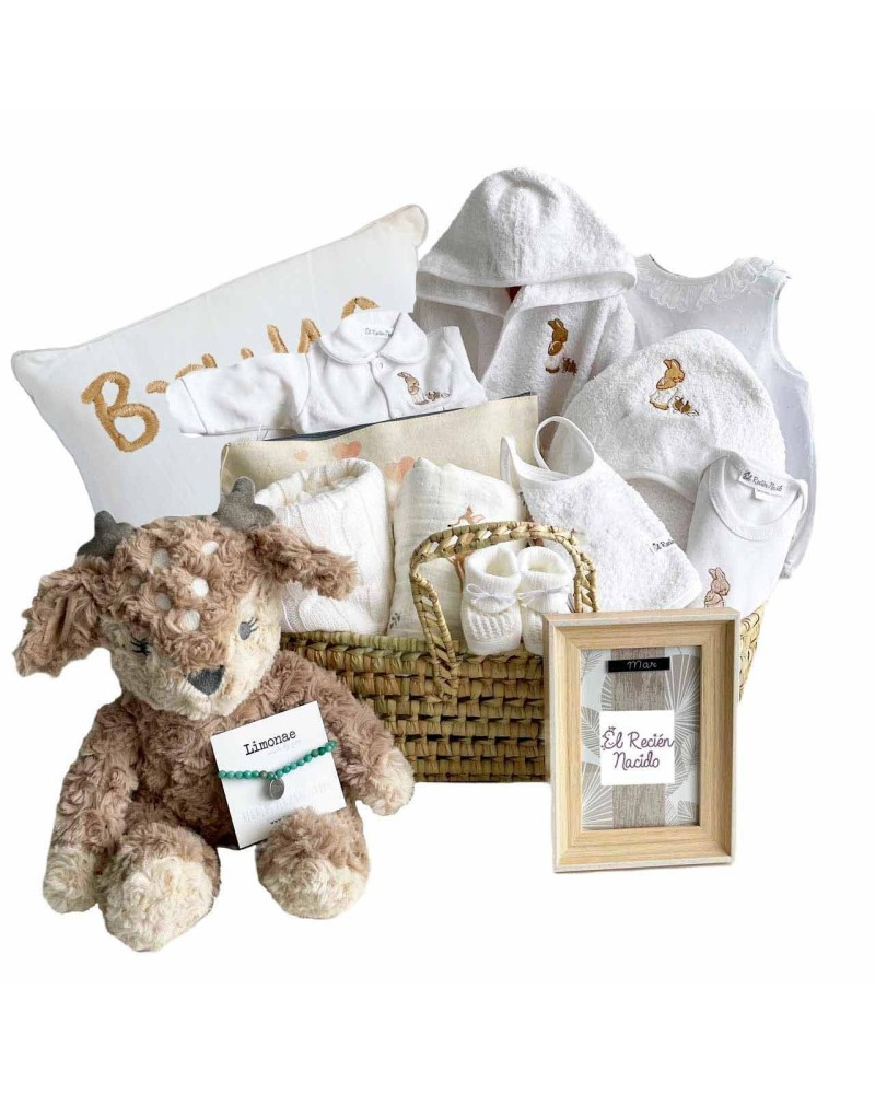 Canastilla bebe regalo nacimiento representativo.