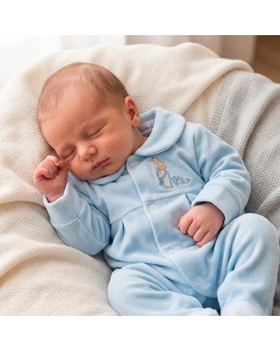 Pijama aterciopelado con conejito en varios colores
