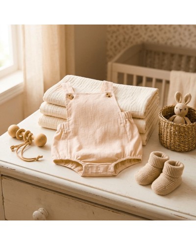 Ranita bebe en color crema de lino