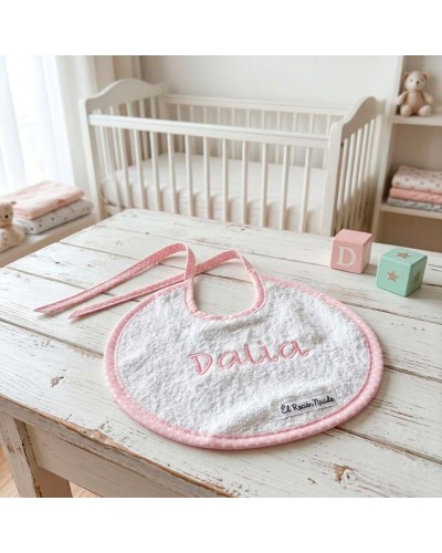 Tarta de Pañales para Niña Rosa Personalizada | El Recién Nacido
