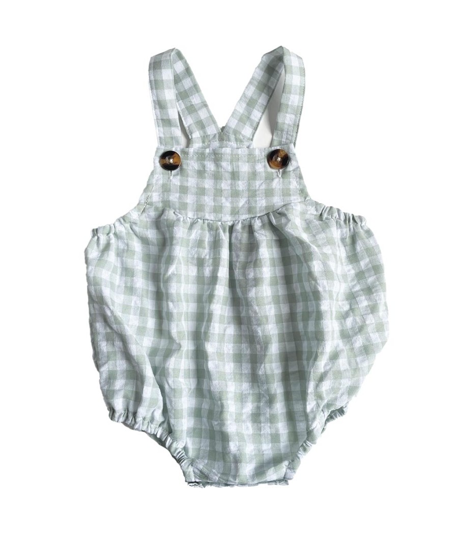 Ranita de algodón vichy menta