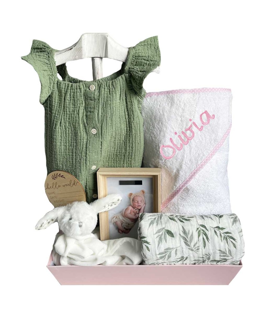 Canastilla bebé con ropa y...