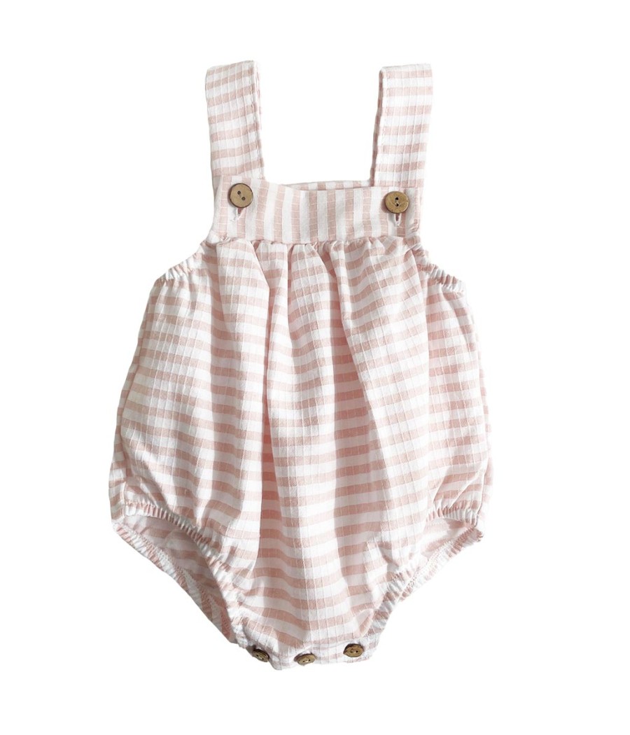 Pelele rayitas rosas para...