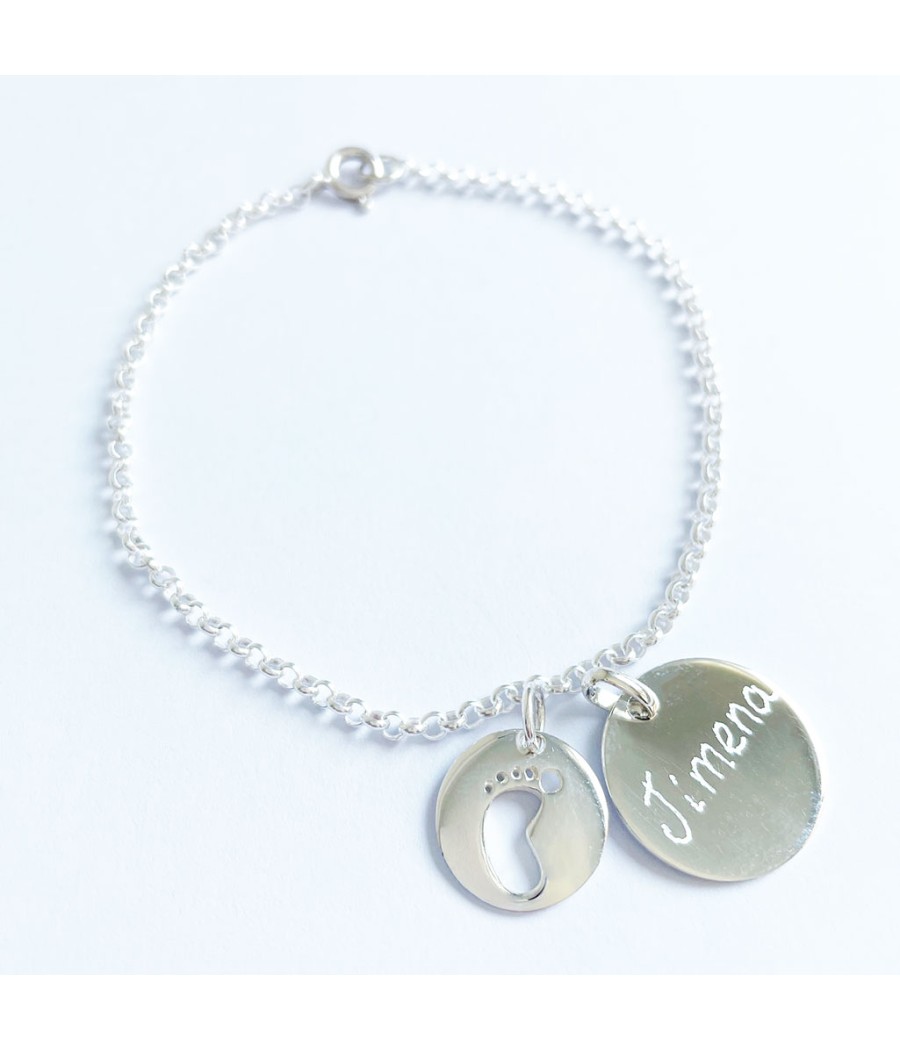 Pulsera de plata con...