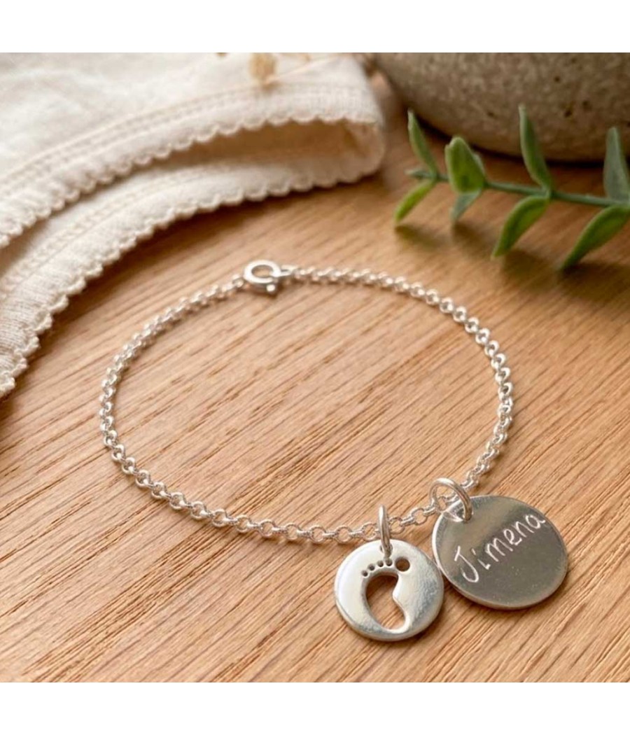 Pulsera de plata con...